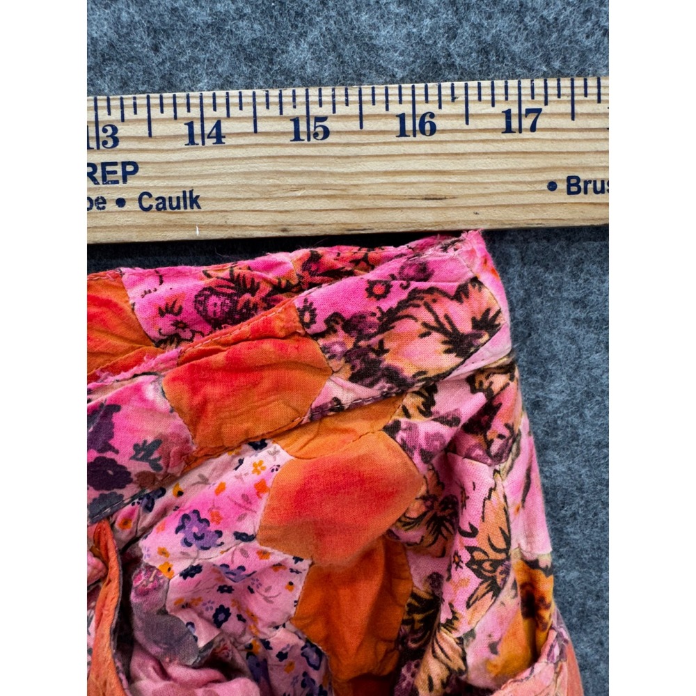 Magnolia Pearl Love Co Quilt Nature Pant Size OS Patchwork Pink Orange Boho - Picture 6 of 16